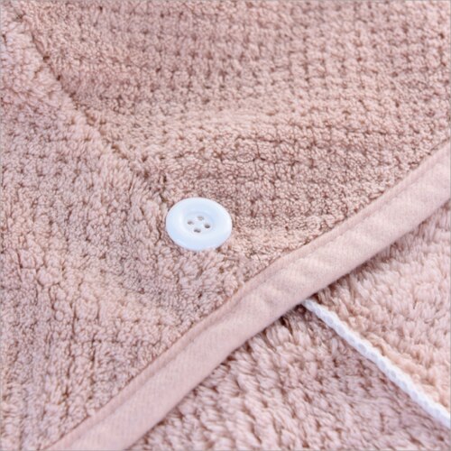 Quick Dry Head Shower Cap Protect Hair From Hair Dryer Towel Hair Wrap Soft Microfibre Bath Turban Has Button Loop Keep Securely