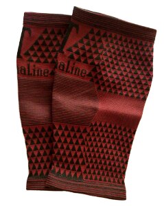 Goedkope Toermalijn Magnetische Vezels Knie Ondersteuning Mouwen Pads: Rood