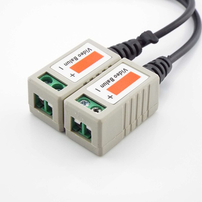 10pairs (20pcs) 3000FT Distance UTP Video Balun Twisted CCTV Balun Passive Transceivers BNC Cable Cat5 CCTV camera Adapter E14
