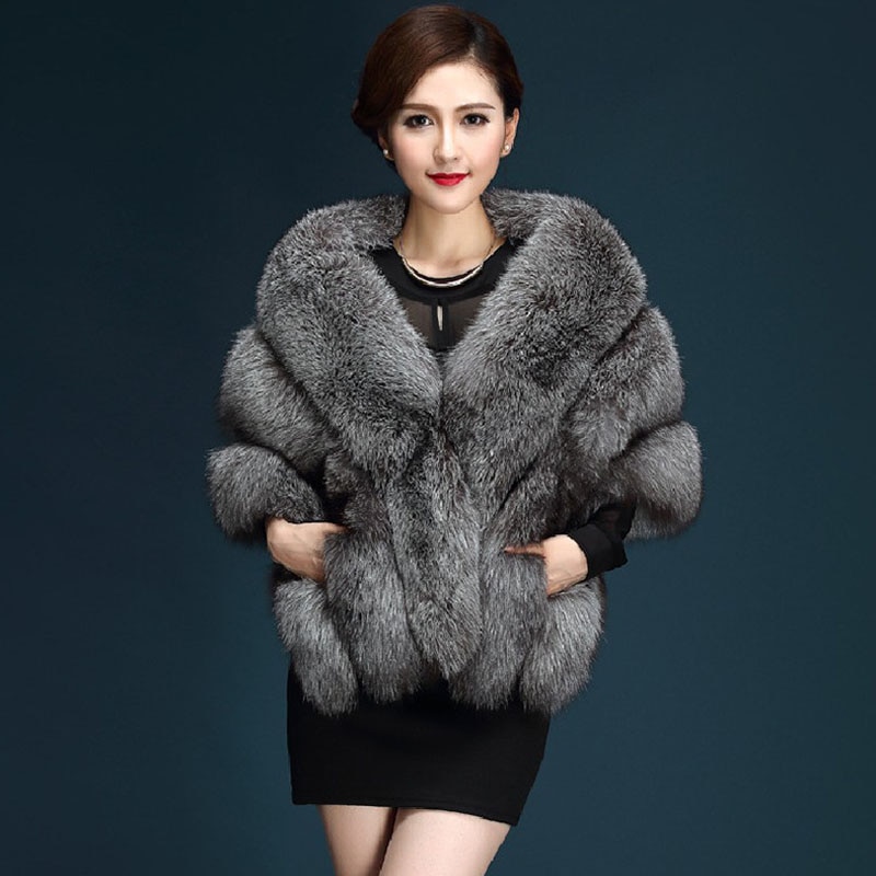 Chales de piel sintética para novia gris oscuro de para boda, Bolero, chaquetas, abrigos, novias, capa de invierno, abrigo de noche para boda