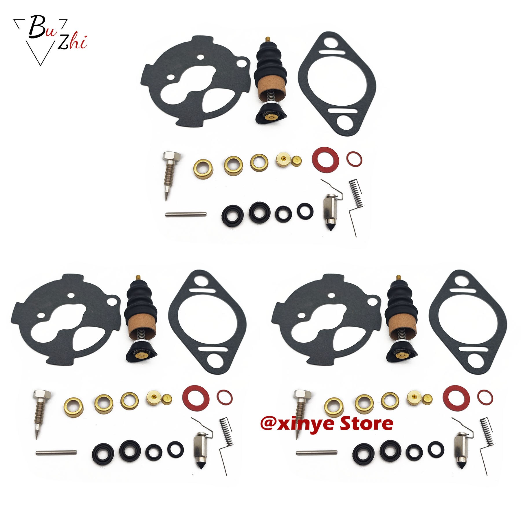 Carburetor Rebuild Kit 27132-71 for Zenith Bendix 36/38/40mm Carburetors Rebuilds Pre-76 Harley Carb: 3sets