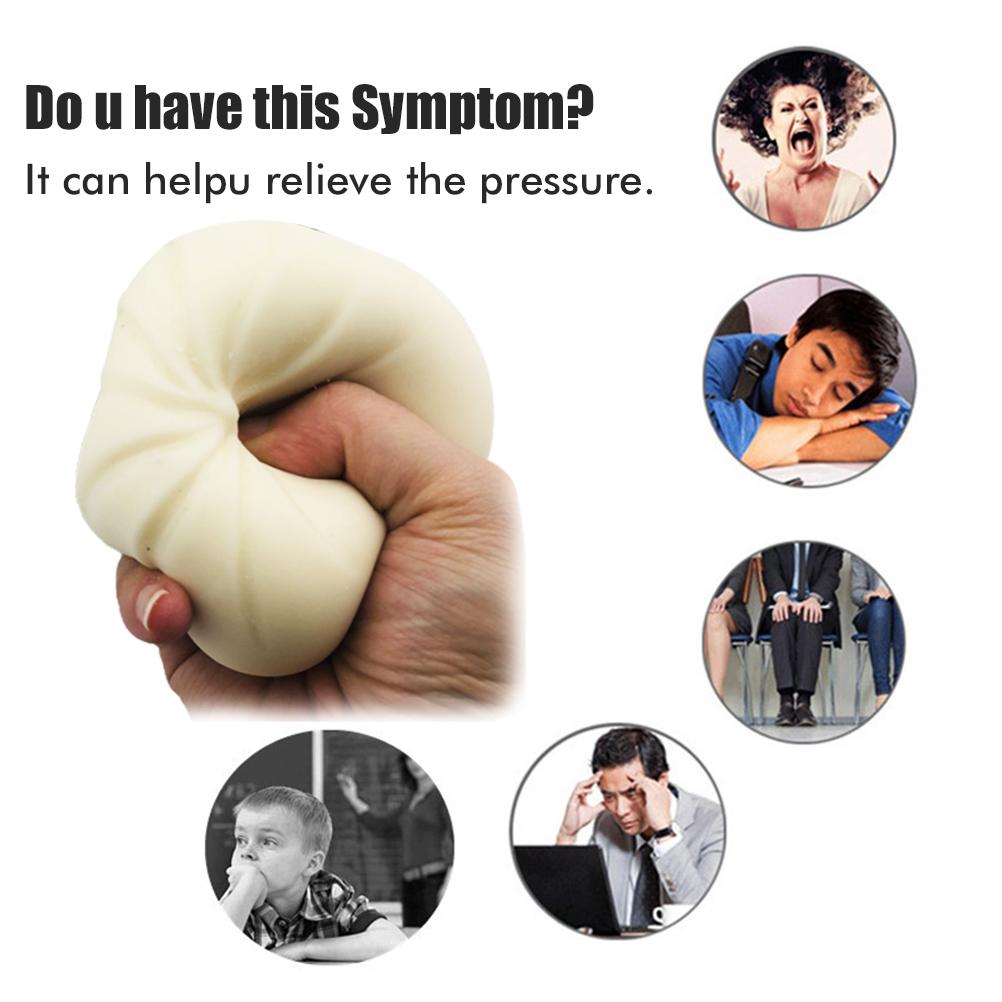 Nuovo giocattolo di spremitura simulazione Big Bun giocattolo di spremitura allevia lo Stress giocattolo di decompressione a rimbalzo lento spremere carino e alleviare lo stress