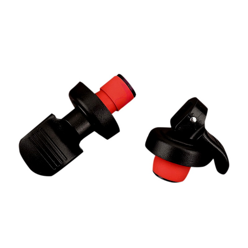 Hoomall, 1 pieza, tapón al vacío de acero inoxidable para botellas de vino, tapón hermético para botellas de vino de para almacenamiento, tapón para botellas: Black
