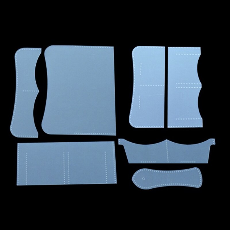 1Set PVC patrón de costura cuero plantilla para artesanía DIY mujer cartera cuero plantilla para cuero artesanías amantes del hogar