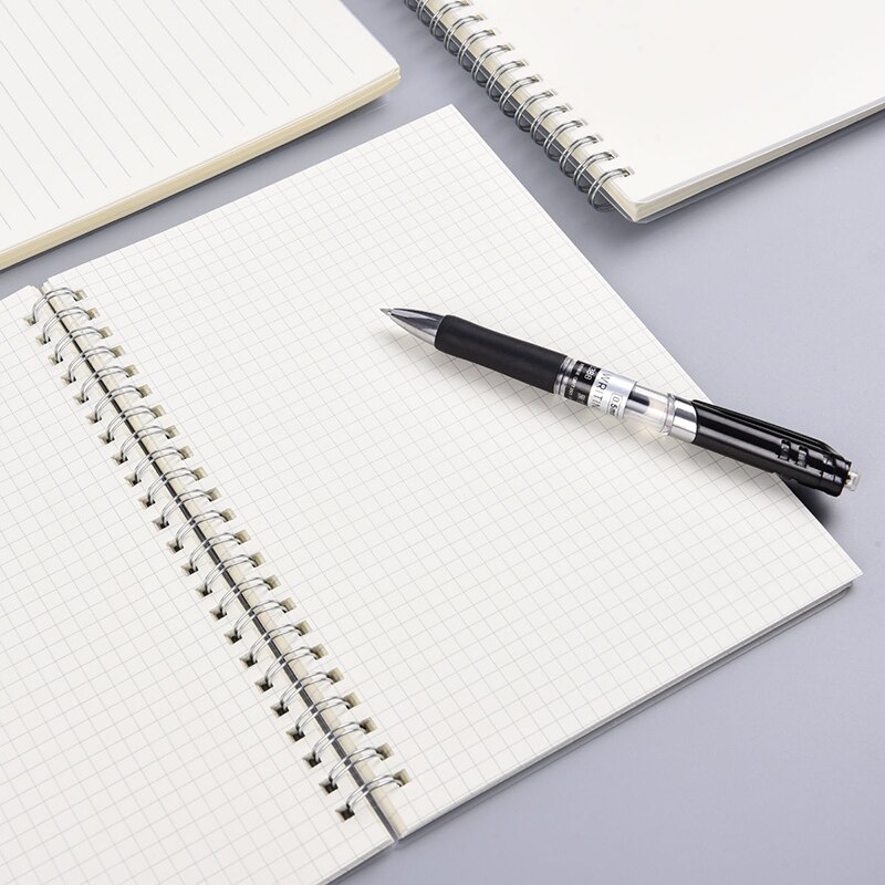 B5/A5/A6 Students' Double-Coil Bound Notebook Large Medium And Small Beige Eye Protection Adhesive Tape 80 Sheets