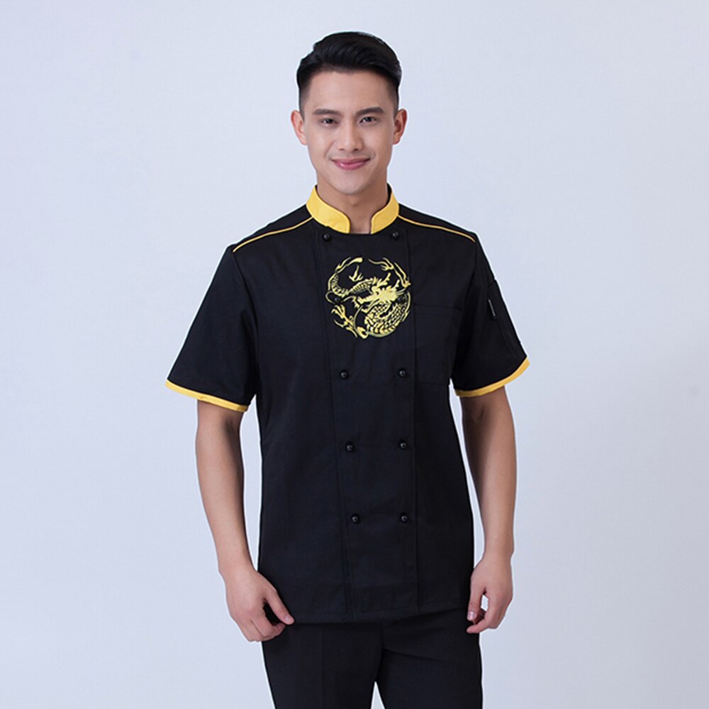 Uniforme de Chef para restaurante, ropa de trabajo de cocina, Hotel de uniforme de panadería, café, productos horneados, camisas de Chef: XXL