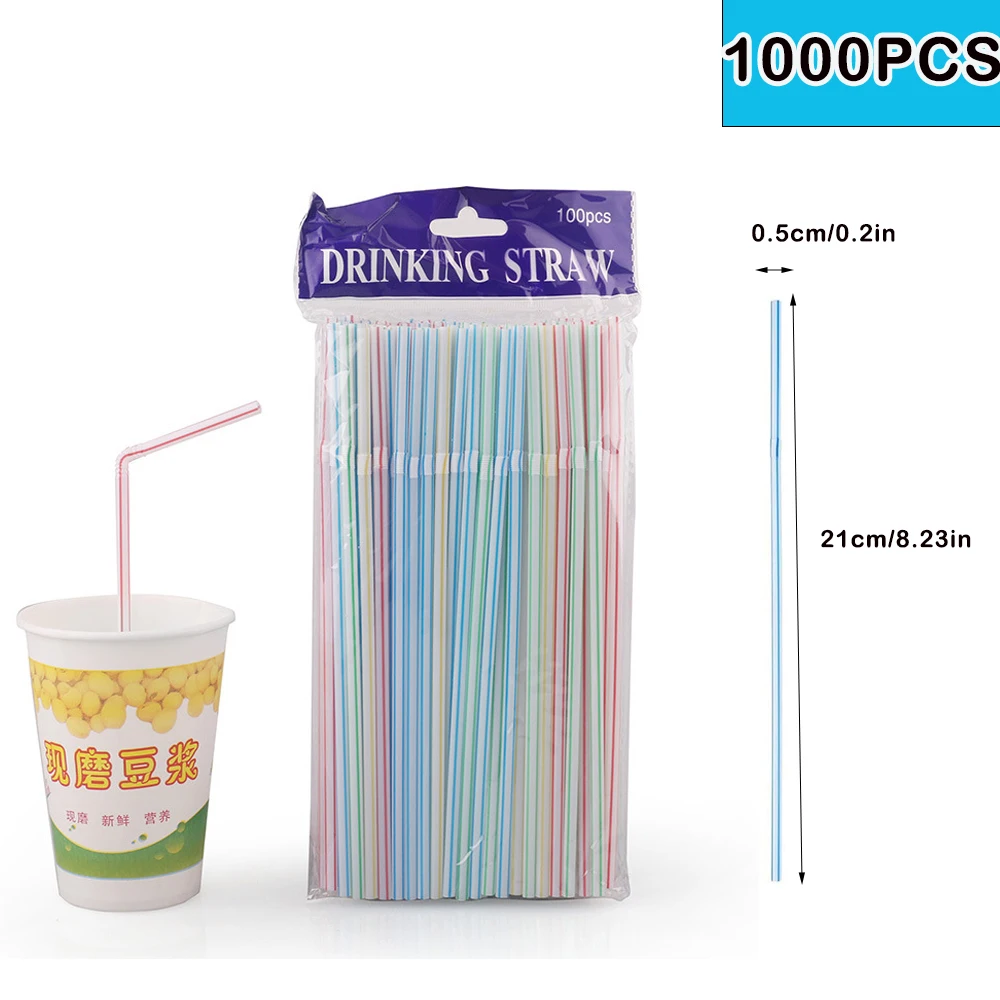 50/3000/6000pc kleurrijke drinkrietjes voor bruiloften, feestjes, melkthee, cocktails, bar, keuken, drankjes, thuis, cola rietje: Blauw