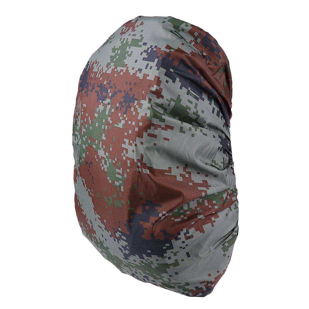 Camouflage Waterproof Dustproof Backpack Rain Cover for 35-80L Travel Camping Hiking Riding Climbing Hiking Rucksack Bag: Digital Camo 35L