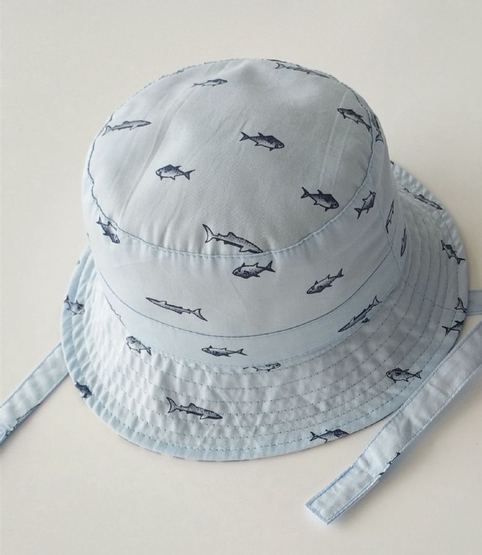 Chapeau de pêche pour enfants | Chapeau, seau, pliable, imprimé écossais, seau, deux côtés, vêtement réversible, animaux, casquettes pour enfants, Protection solaire A1,