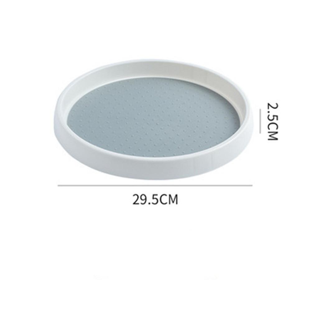 1/2-Tier Lazy Susan Turntable - Tiered Rotating Kitchen Spice Organizer for Cabinets, Pantry Non-Skid Surface &amp; Rimmed Edge