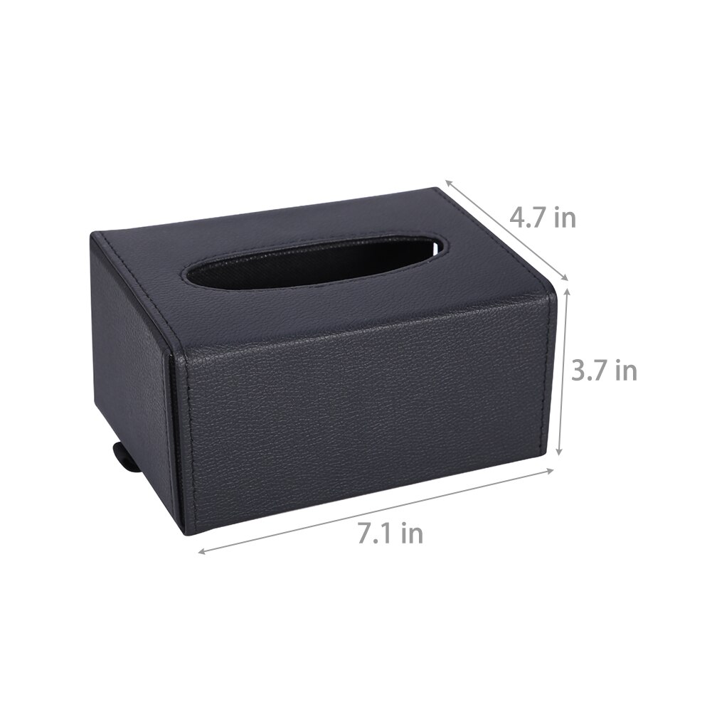 Universele Auto Armsteun Box Zonneklep Pu Leer Tissue Box Papier Case Organizer Servet Container