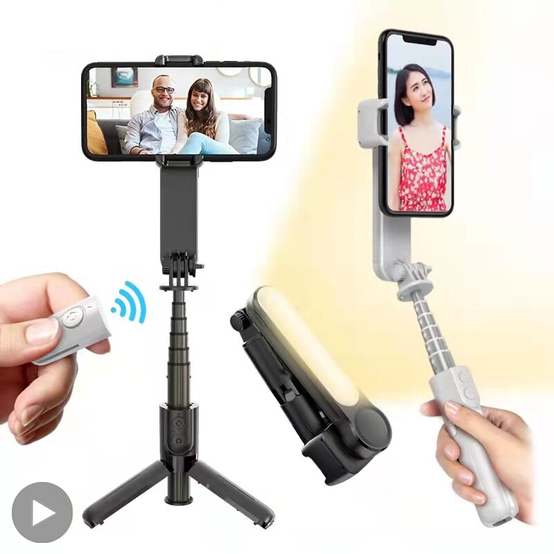 Tripod Gimbal Stabilizer For Phone Mobile Holder Cell Action Camera Smartphone Cellphone Selfie Stick Bluetooth Monopod Gymbal