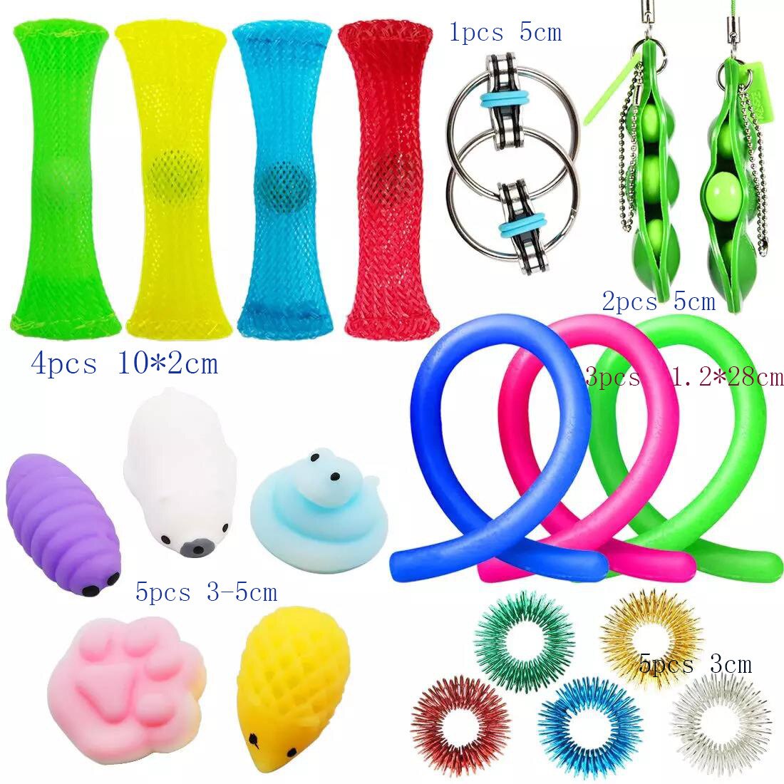 Fidget Zintuiglijke Speelgoed Set Pops Bellen Stress Push Het Fidget Speelgoed Pack Set Speelgoed Te Verlichten Kinderen Met Autisme en Angst