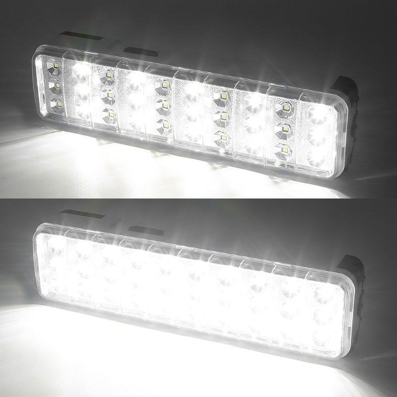 Luz de emergencia recargable para exteriores, lámpara de seguridad LED para acampada, enchufe europeo, 30 LED