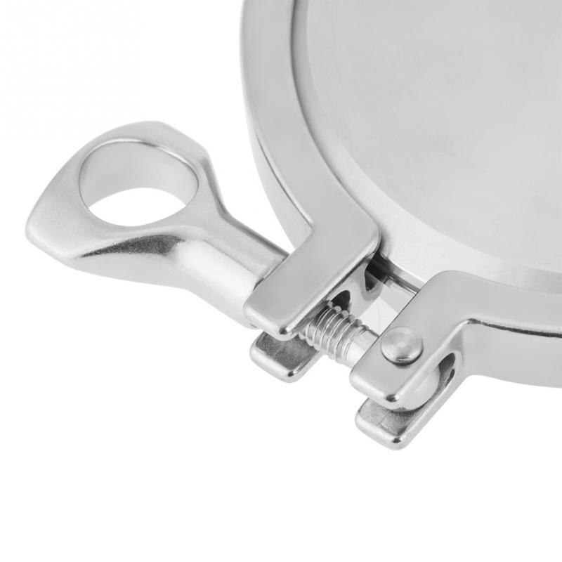 1 Set Rvs Sanitair Buisleidingen 102mm 4 inch End Cap + Weld Beentje + Klem + Pakking
