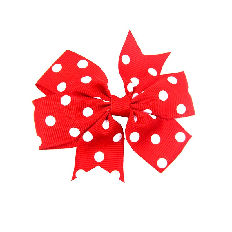 Leuke Baby Meisjes Dot Boog Knoop Kids Haar Clip Haarspelden Voor Kinderen Meisje Haar Band Boog Diy Haaraccessoires Beste Haar Ornament: 01