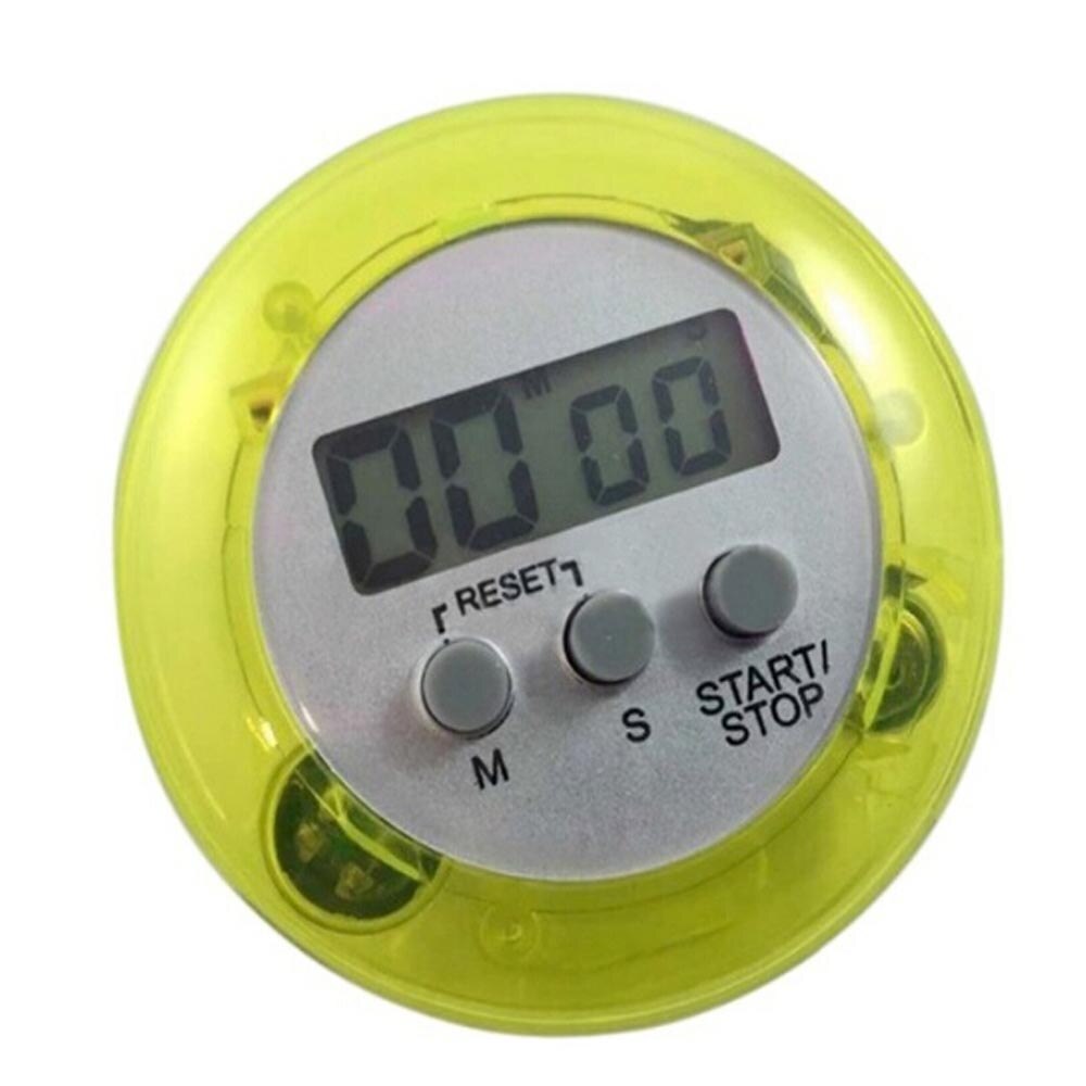 Minuteur de cuisine magnétique numérique à cristaux liquides nouveauté, avec horloge à décompte, alarme forte, minuteur pour la cuisine, 1 pièce: green