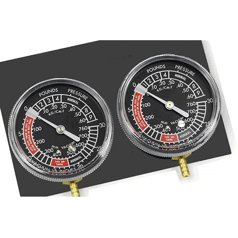 Motorcycle Carb Carburettor Vacuum Balancer Gauge With Hose Kit 2 Cylinder Fuel Vacuum Gauge Balancer