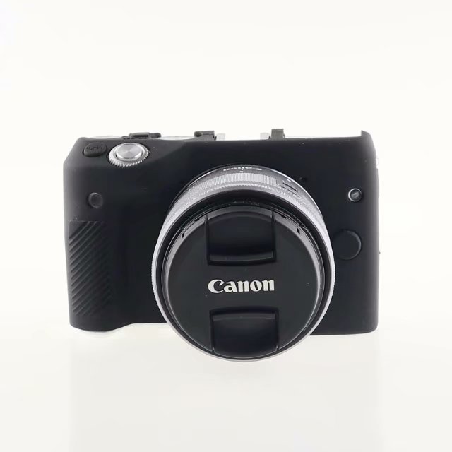 Silikon Rügestochen Gummi Kamera Tasche Körper Abdeckung fallen Haut DSLR Für Kanon EOS M3