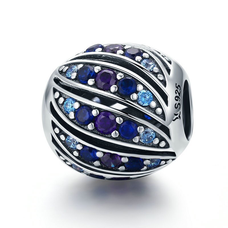 Bisaer 925 breloques en argent sterling en forme de cœur, flocon de neige, feuilles d'érable, perles en cristal cz, adaptées aux bracelets à breloques, bijoux en or à faire soi-même, maman: Etc. 472