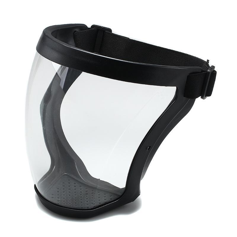 Beschermmasker Transparant Gezichtsbeschermer Gezicht Gezichtsmasker Beschermend Buitenveiligheidsmasker Hoofdbedekking Bescherming Spatwaterdicht: WHITE