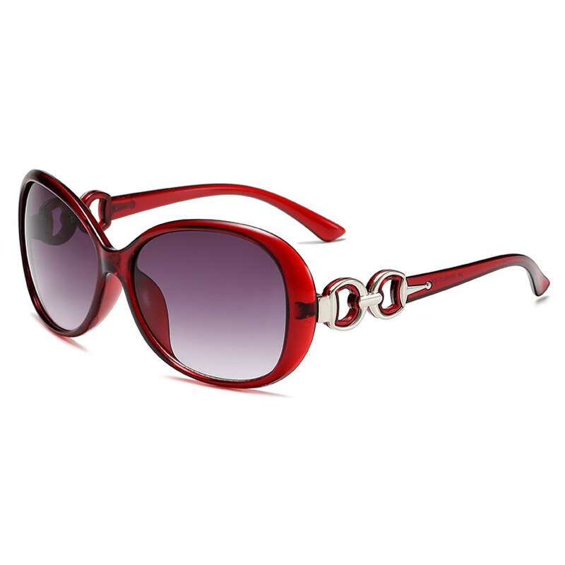 Neue sonnenbrille Trend große rahmen sonnenbrille frauen Gradient straße foto brille: Burgunderrot