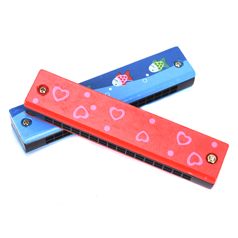 16 Hole Two Rows Harmonica Key of C Mouth Metal Organ for Beginners