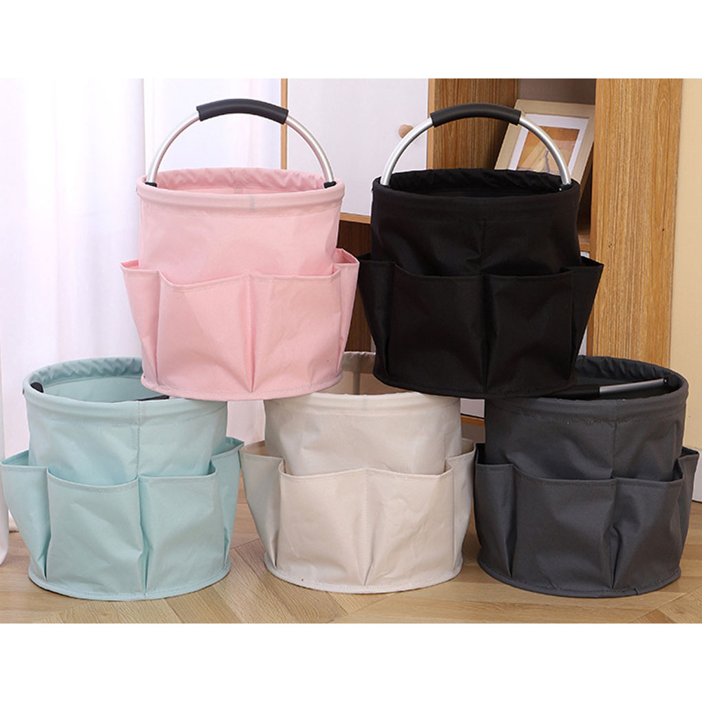 OxfordCloth Opvouwbare mand Picknicktas Wasmand Outdoor schoonmaakcaddy met handvat Reinigingstas
