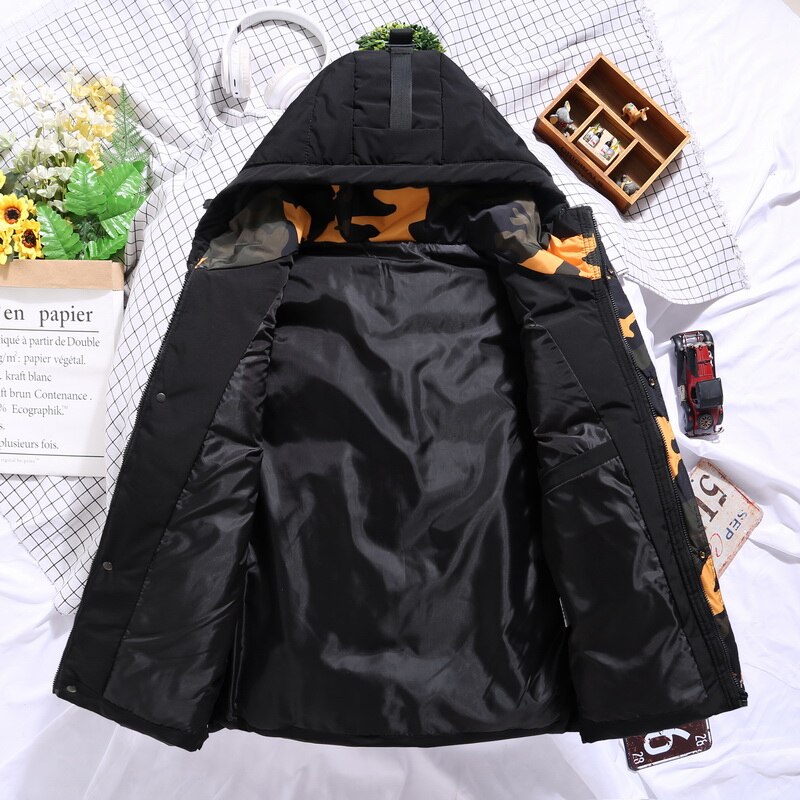 Men's Vest Large Size Winter Sleeveless Jacket Coat 2022 Casual Thick Warm Cotton Padded Down Big Sizes Hooded Waistcoat Male