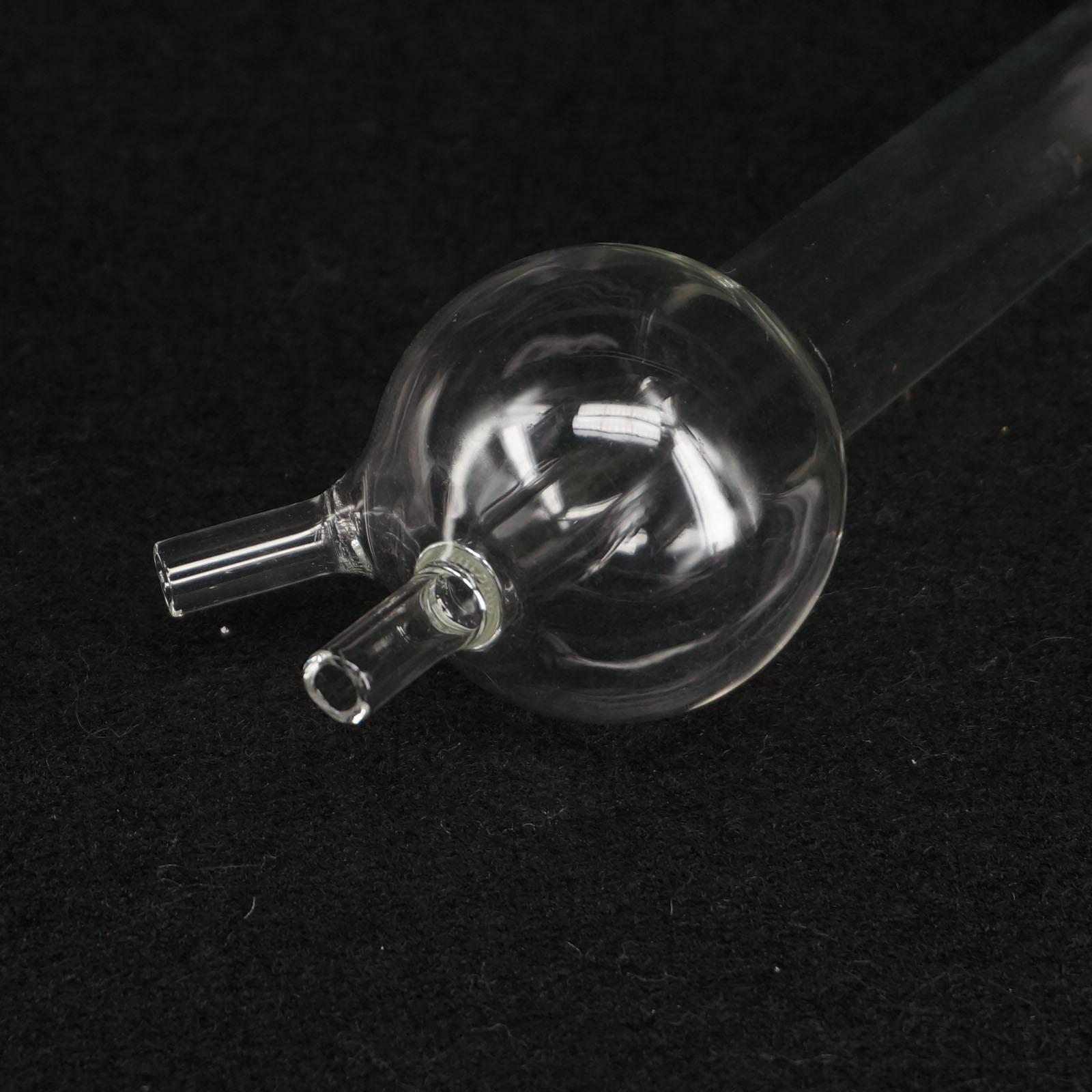 Tubo absorbente de dióxido de azufre transparente, aparato de botella, cristalería de laboratorio de química, 10ml