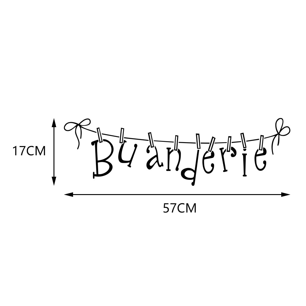 Buanderie Lessive Laundry Room Reminder Washing Quotes Signs Wall Sticker Decoration for Washing Utility Room Removable Decals: DW2702-S