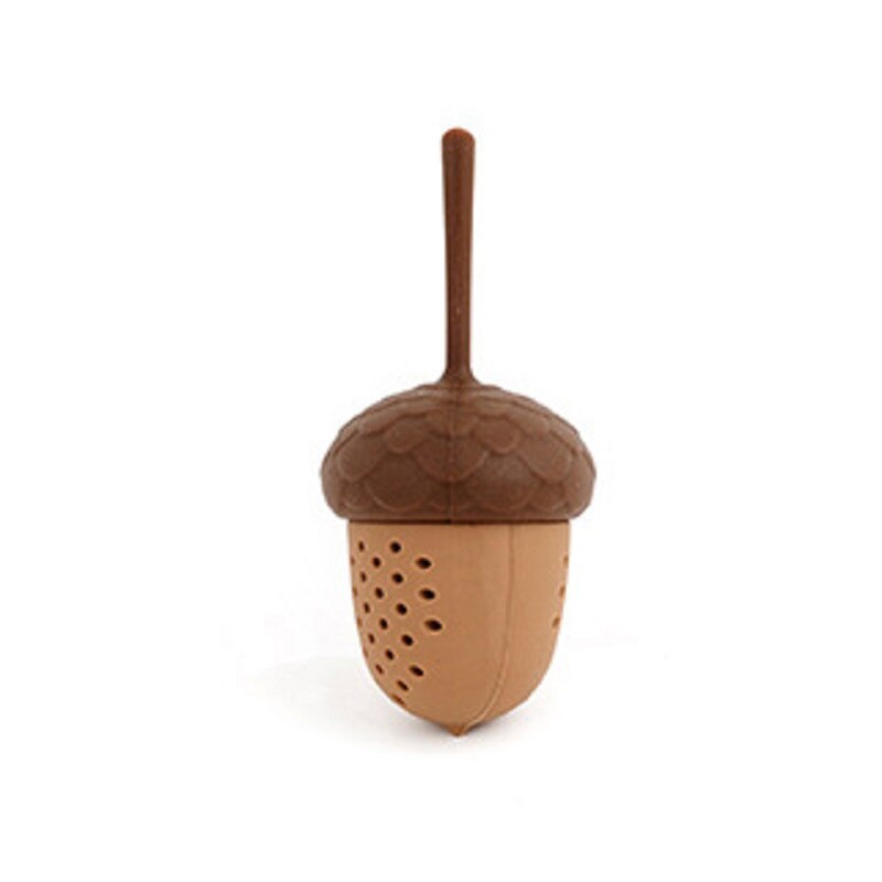 Tea Infuser Strainer Gadgets Plastic Built-in Plunger Intense Flavor Tea Bags Measure Swirl Steep for kitchen: Brown