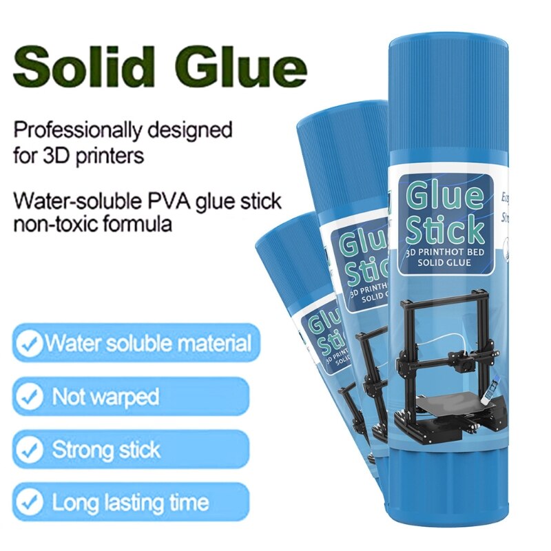 3D Printer Platform Special Solid Glue PVA Super Glue Stick Non-Toxic Water Soluble Glue 3PCS