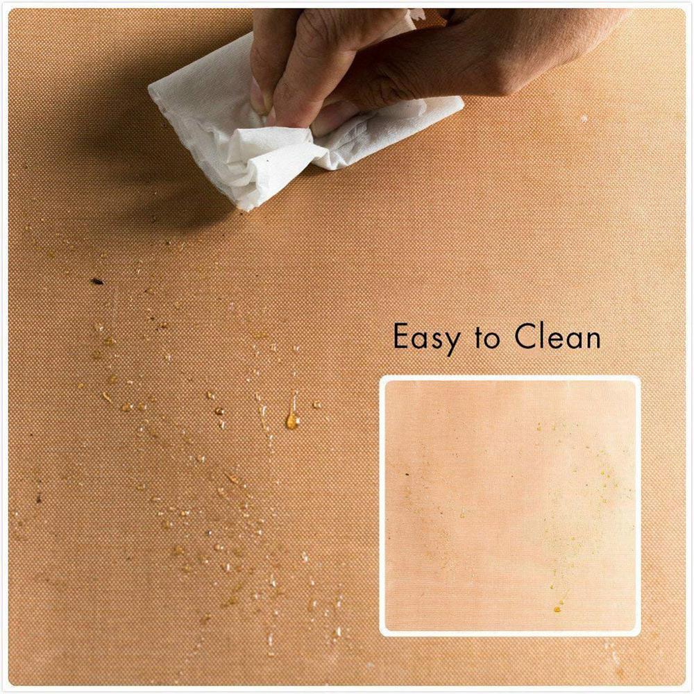 2Pcs/Pack Non-Stick BBQ Teflon Grill Mat Barbecue Grilling Baking Sheets Reusable Cooking Mats For Gas Charcoal Electric Grill