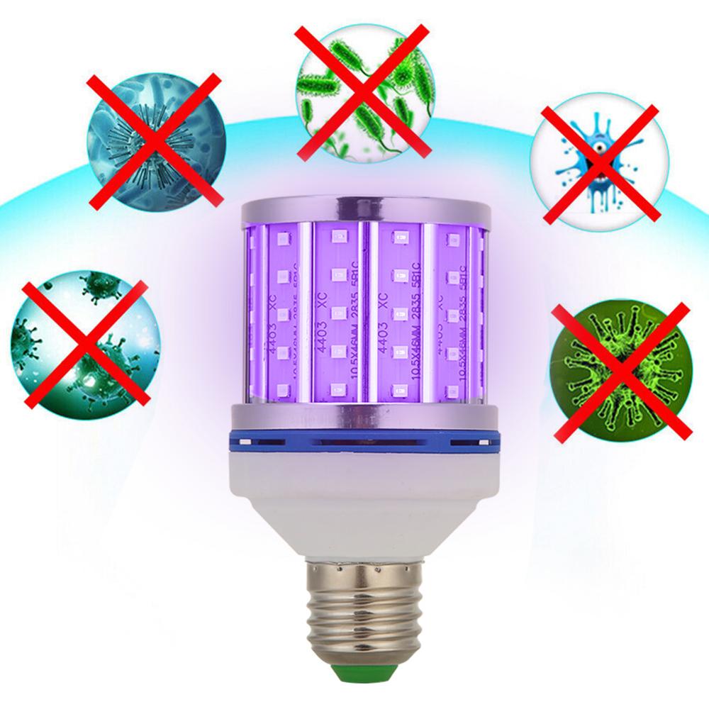 30W/80W UVC Ozone Germicidal Lamp Corn Lamp Timing Remote Control Ozone Portable Disinfection UV Sterilizer Mites Light