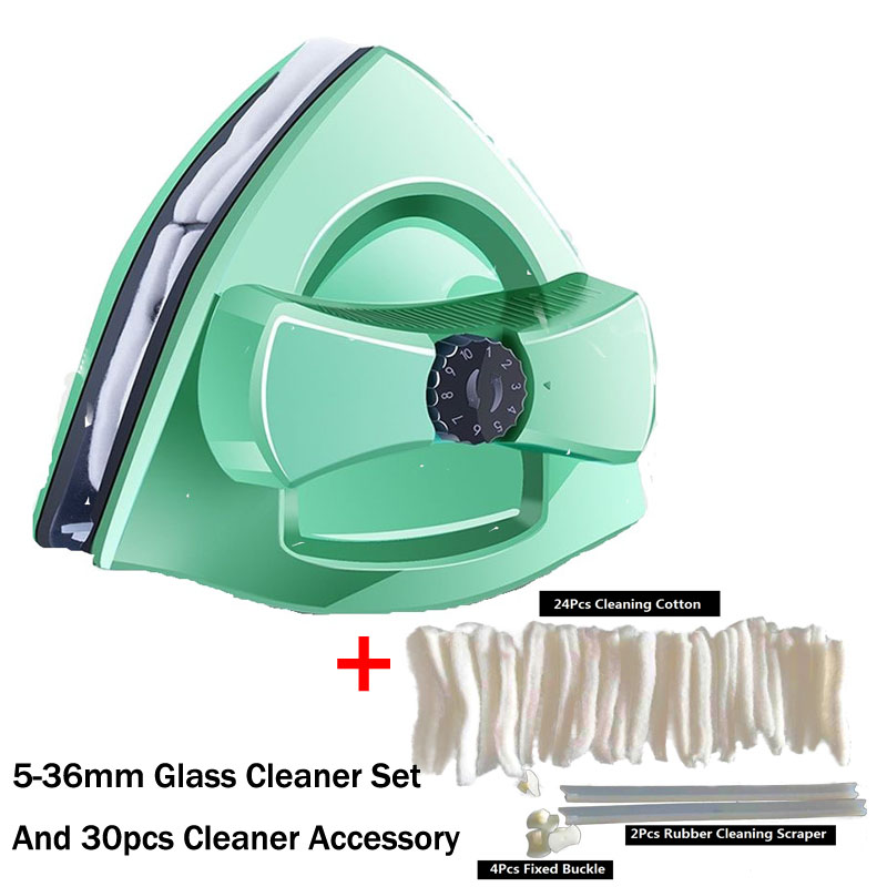 Dobbeltsidet glasrudevisker rengøringsbørste håndholdt magnetisk vinduesrenser vaskemagneter glaseret rengøringsskiveværktøj: 5-36mm og gave