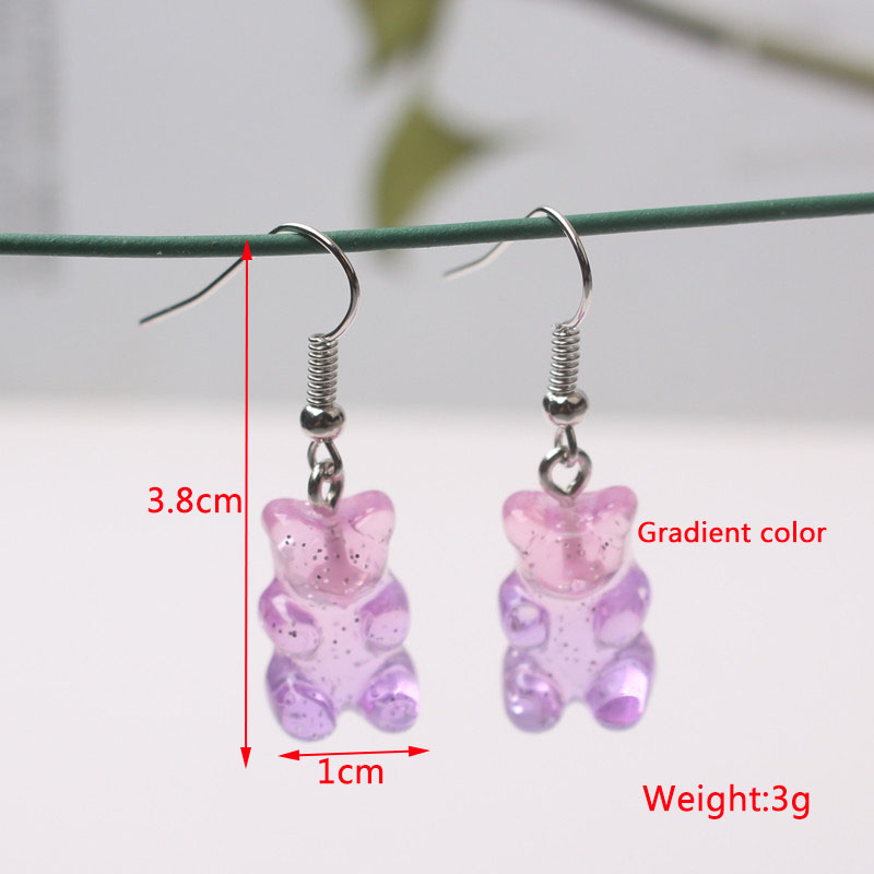 Pendientes colgantes de Color púrpura para mujer, colgantes de botella, pendientes colgantes en forma de C, pendientes de mariposa y flores, de al por mayor: Cobalto Chapado en