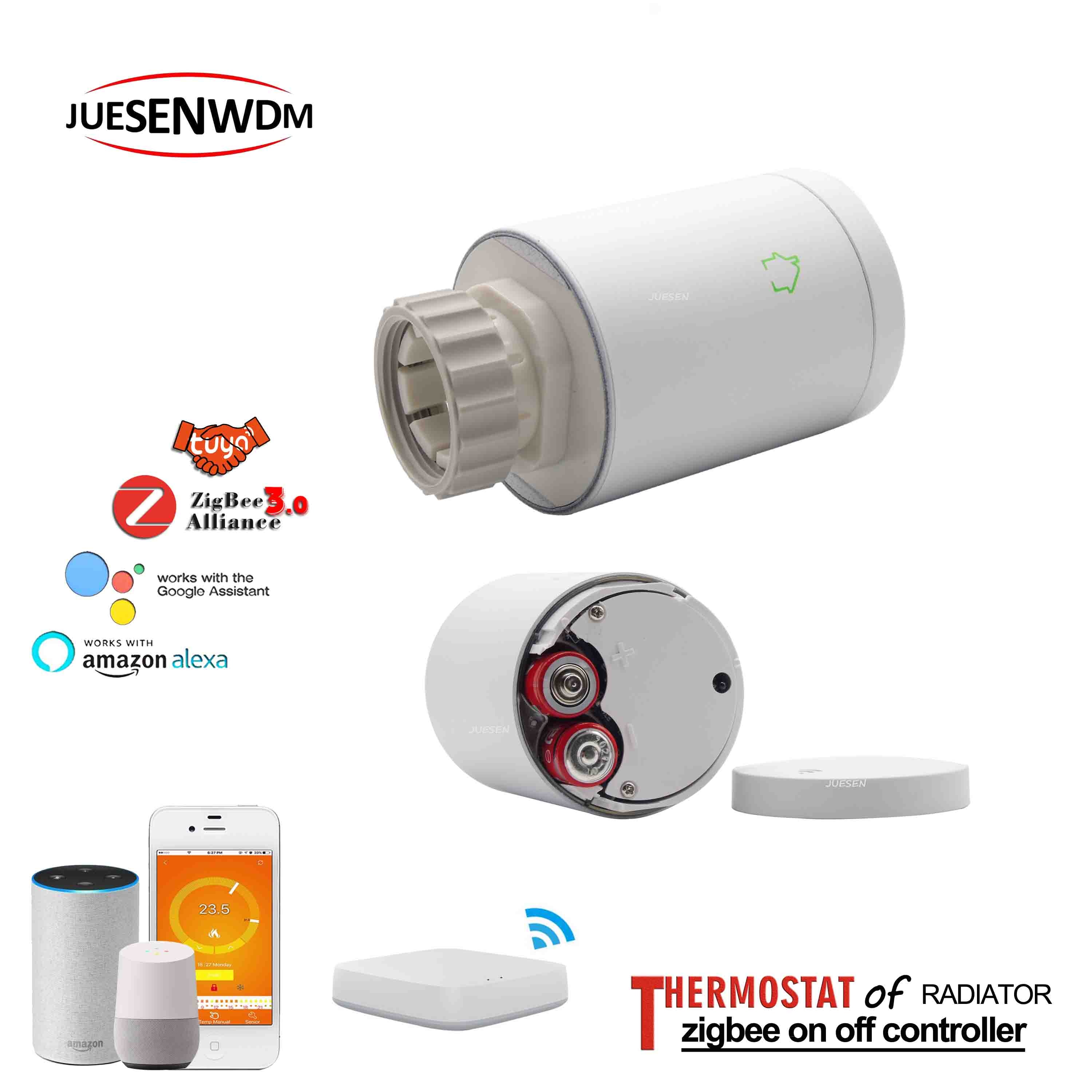 ZigBee Wifi wireless smart programmable radiator heating thermostat for on off controller by smart phone