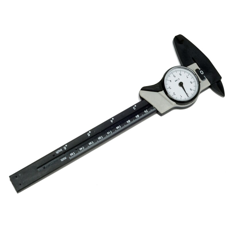 1 set Dial Caliper 6 Inch 150mm Plastic Vernier Caliper 4 Way Gauge Micrometer portable plastic tape meter measuring caliper