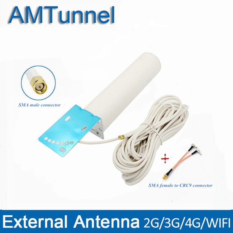 4g lte antenne 3g 4g antena 12 dbi udendørs antenne med 10m crc 9/ts9/ sma stik til 3g 4g router modem