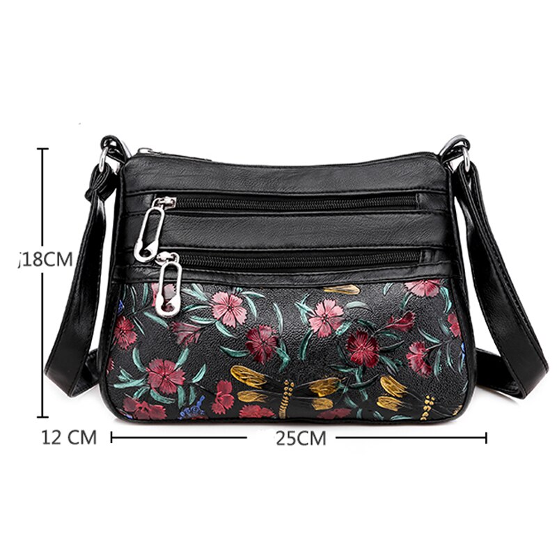 Women PU Leather Handbags Messenger Bags Crossbody Bag Women Shoulder Bag Top-handle Bags Mom Bag