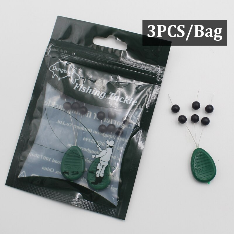 Kit d&#39;accessoires pour la pêche à la carpe Zig Rig Chod,ensemble de perles de montage d&#39;hélicoptère, avec système de sécurité, lot de 3,: Default Title