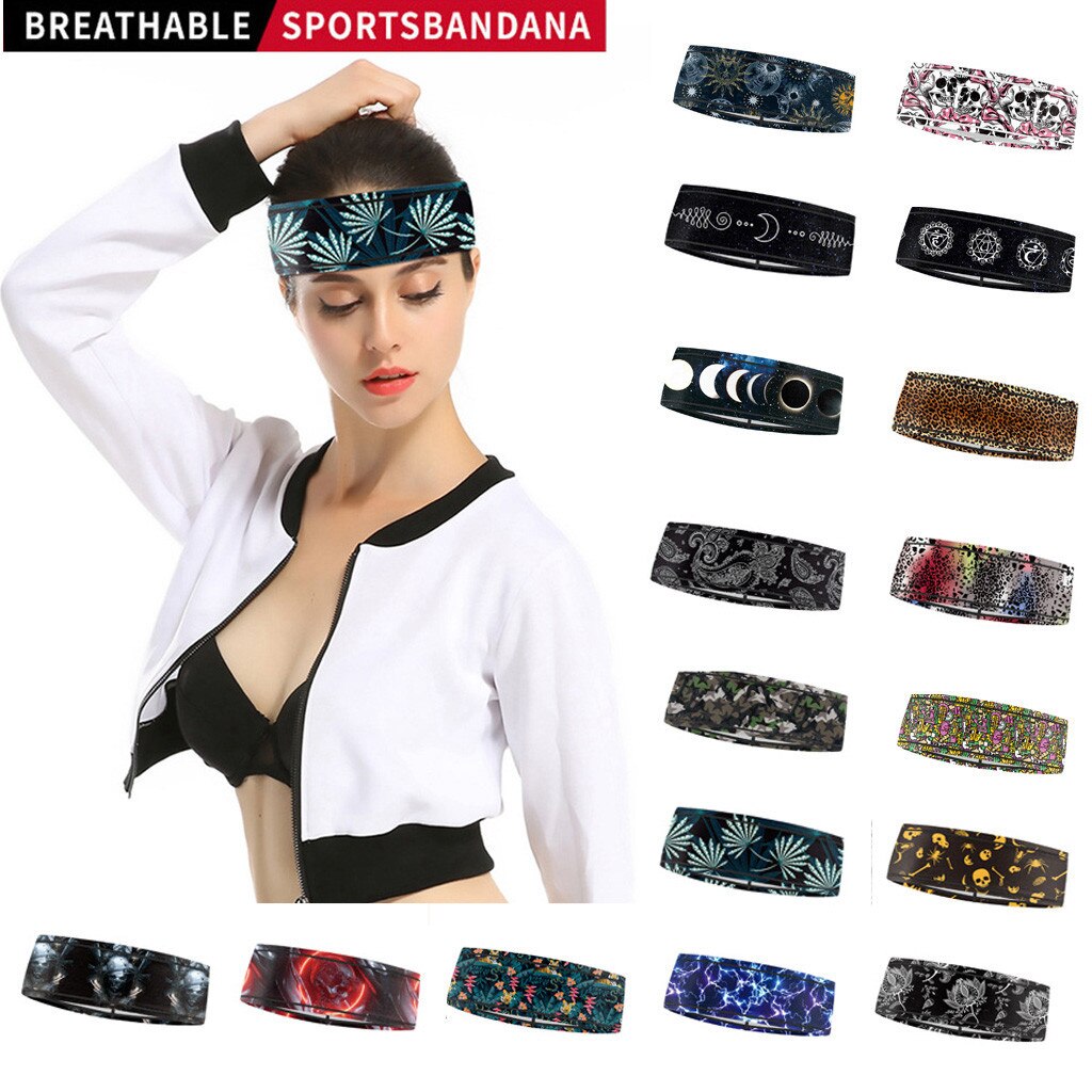 Hoofdband Voor Maskers Yoga Ice Zijde Multifunctionele Sport Fitness Anti-transpirant Zweet Sport Hoofdband Elastische Band Voor Sport