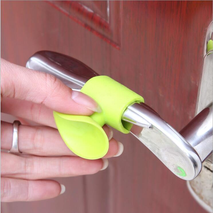 2 uds puerta Anti-golpe proteger cubierta estera pared mudo puerta accidente cojín manija de la puerta del armario cerradura vendedores de productos para el hogar