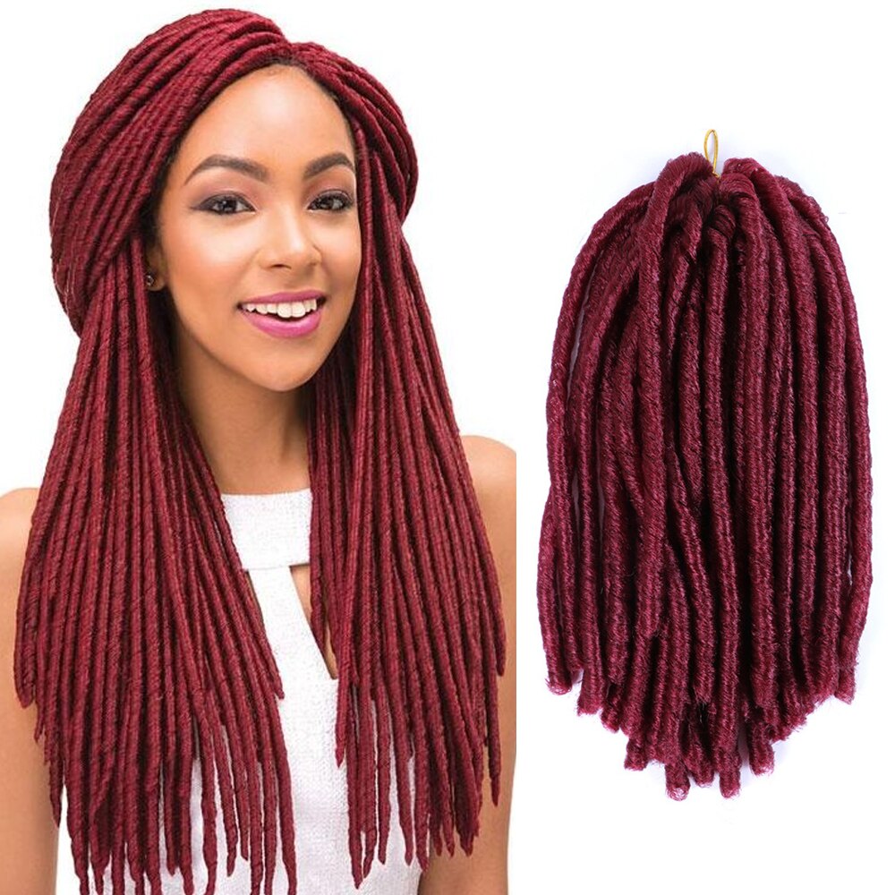 ZYR miękki Locs dredy syntetyczne przedłużanie włosów 14 cali 70g Ombre afro szydełkowe warkocze wysokotemperaturowe włókno