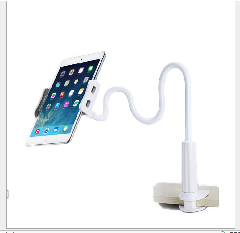 Hållare för surfplatta universal tung 4 " -12 " duty telefon surfplatta hållare med bultklämma fäste för ipad air 2 pro 10.5 iphone: Vit hållare