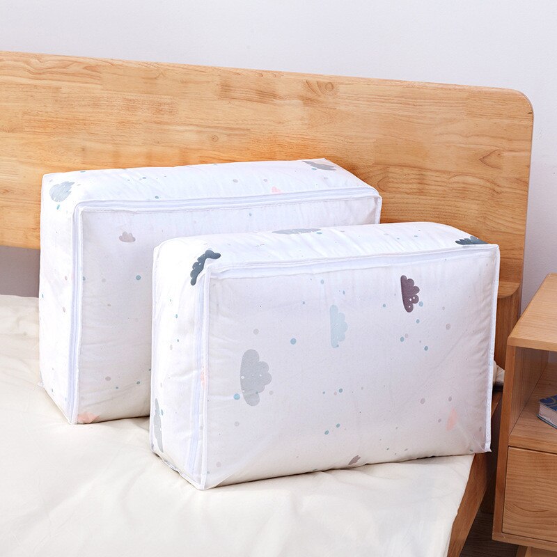 Foldingstorage bag klær sengetøy teppe skap arrangør boks poser etterbehandling garderobe container