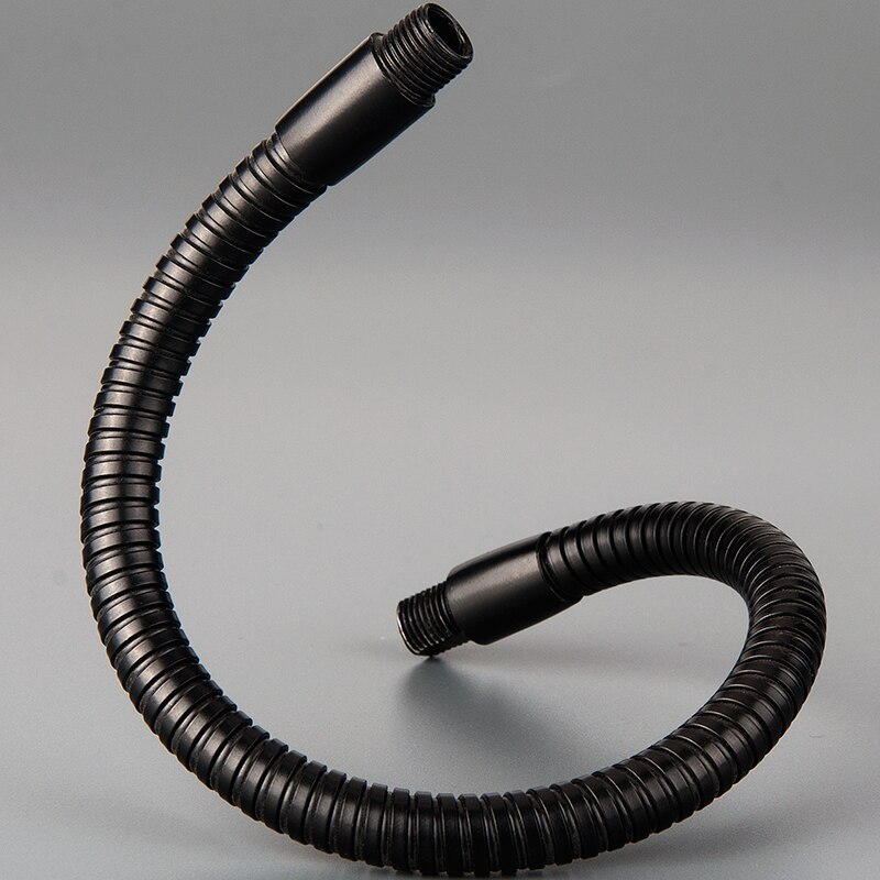 1 stücke LED Schwanenhals Metall Schlauch Dia6mm/8mm/10mm Biegsamen Schwarz Gestaltung Universal- Weichen Schlauch für tisch Lampe Scheinwerfer Boden Lampe DIY