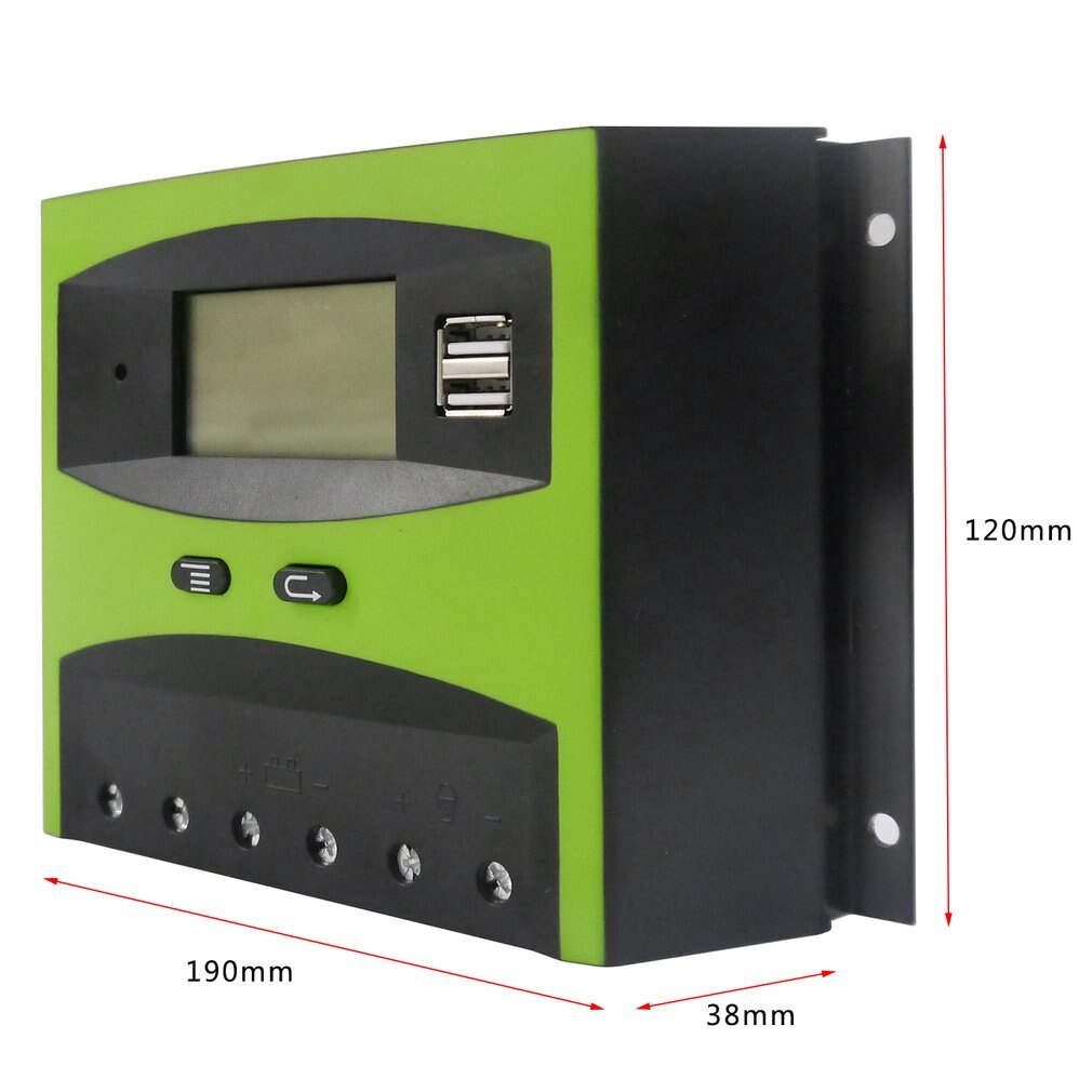 Solar Charge Controller 12V/24V 50A With Automatic Temperature Compensation & Easy-to-Read LCD Screen 50APWM LD-5024 Brand