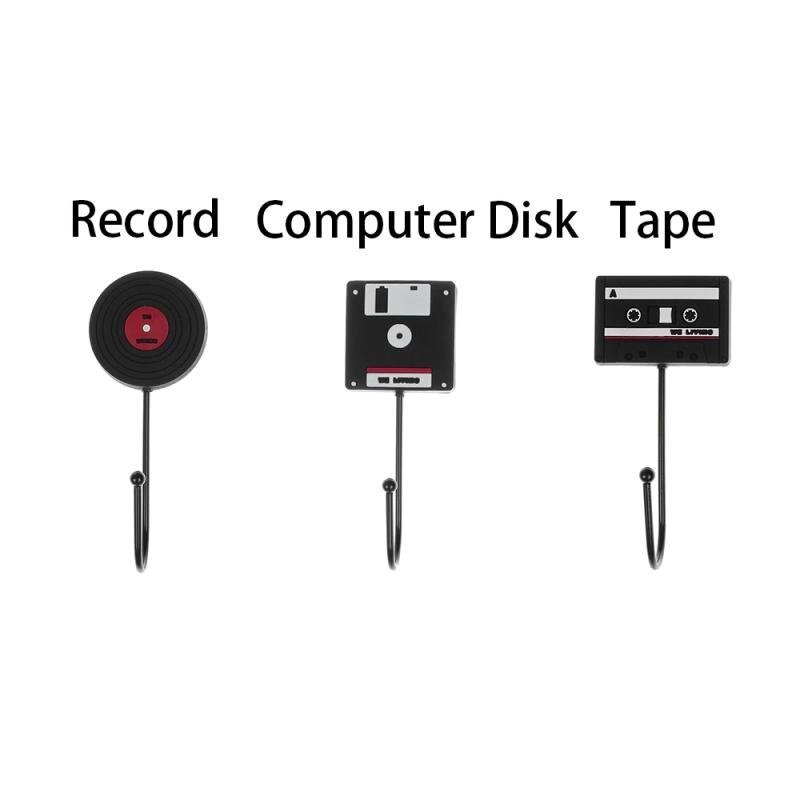 Colgador de ganchos de pared de silicona Retro ganchos de decoración de pared de acero inoxidable colgador de ropa colgador de llaves gancho de puerta estante de almacenamiento de baño